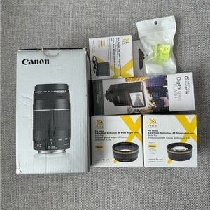 Canon EF 75-300mm f/4.0-5.6 III Autofocus Lens Package